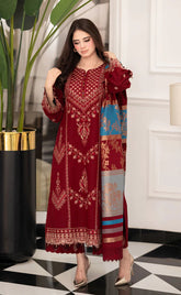 HAYA EMBROIDERY 3PC