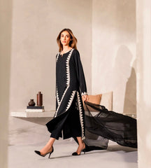 Blackish 3Pcs Embroidery